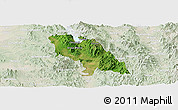 Satellite Panoramic Map of Soyopa, lighten