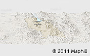 Shaded Relief Panoramic Map of Soyopa, lighten