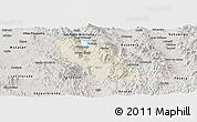 Shaded Relief Panoramic Map of Soyopa, semi-desaturated