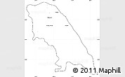 Blank Simple Map of Soyopa, cropped outside