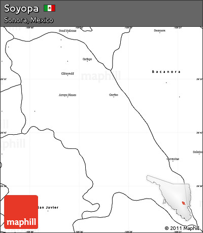 Blank Simple Map of Soyopa