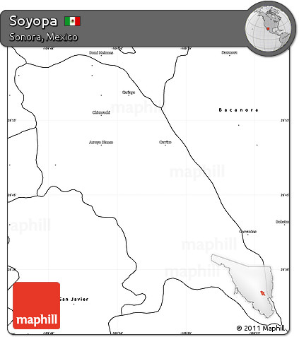 Blank Simple Map of Soyopa