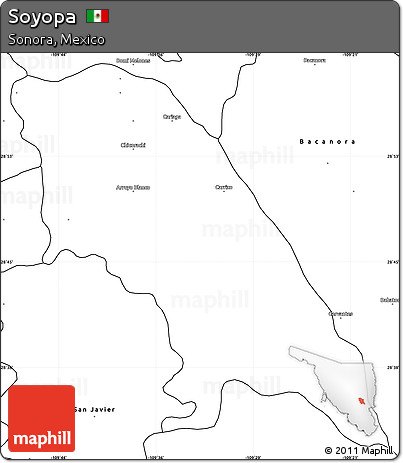 Blank Simple Map of Soyopa