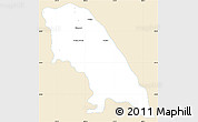 Classic Style Simple Map of Soyopa, single color outside