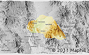 Physical 3D Map of Tepache, desaturated