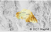 Physical 3D Map of Tepache, lighten, desaturated