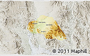 Physical 3D Map of Tepache, lighten, semi-desaturated