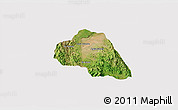 Satellite 3D Map of Tepache, cropped outside