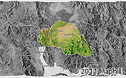 Satellite 3D Map of Tepache, desaturated