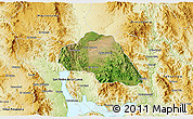 Satellite 3D Map of Tepache, physical outside