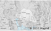 Silver Style 3D Map of Tepache