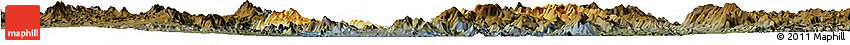 Physical Horizon Map of Tepache, darken