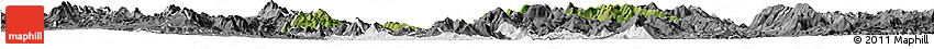 Satellite Horizon Map of Tepache, desaturated