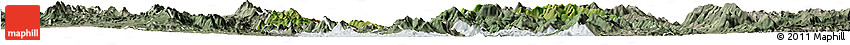 Satellite Horizon Map of Tepache, semi-desaturated