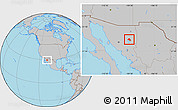 Gray Location Map of Tepache