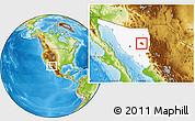Physical Location Map of Tepache, highlighted parent region