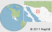 Savanna Style Location Map of Tepache, highlighted country