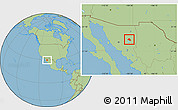 Savanna Style Location Map of Tepache