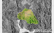 Satellite Map of Tepache, desaturated
