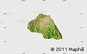 Satellite Map of Tepache, single color outside