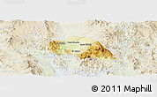 Physical Panoramic Map of Tepache, lighten