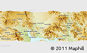 Physical Panoramic Map of Tepache