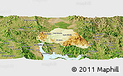 Physical Panoramic Map of Tepache, satellite outside