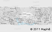 Silver Style Panoramic Map of Tepache