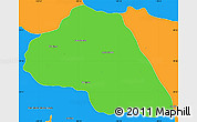 Political Simple Map of Tepache