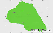 Political Simple Map of Tepache, single color outside