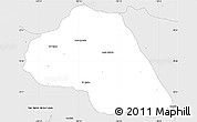 Silver Style Simple Map of Tepache