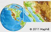 Physical Location Map of Ures