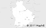 Silver Style Simple Map of Ures
