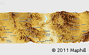 Physical Panoramic Map of Villa Hidalgo
