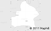 Silver Style Simple Map of Villa Hidalgo
