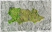 Satellite 3D Map of Yecora, lighten, semi-desaturated