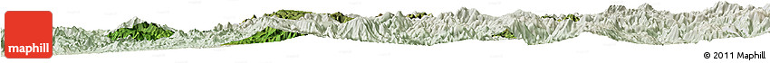 Satellite Horizon Map of Yecora, lighten