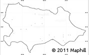Blank Simple Map of Yecora, cropped outside, no labels