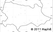 Blank Simple Map of Yecora, no labels