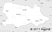 Silver Style Simple Map of Yecora