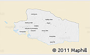 Classic Style 3D Map of Balancan, single color outside