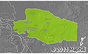 Physical 3D Map of Balancan, desaturated
