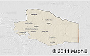 Shaded Relief 3D Map of Balancan, lighten, desaturated