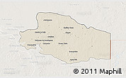Shaded Relief 3D Map of Balancan, lighten
