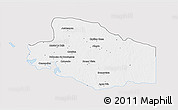 Silver Style 3D Map of Balancan, single color outside
