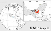 Blank Location Map of Balancan, highlighted country, highlighted parent region