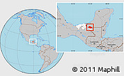 Gray Location Map of Balancan, highlighted parent region