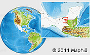 Physical Location Map of Balancan, highlighted country