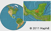 Satellite Location Map of Balancan