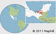 Savanna Style Location Map of Balancan, highlighted country, highlighted parent region
